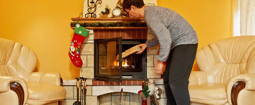 Rusted Metal Fireplace Restoration in Wichita, Kansas