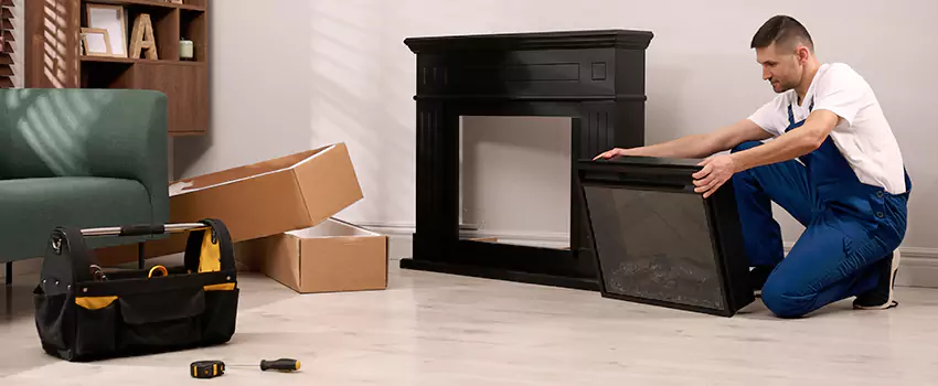 Old Rusted Metal Fireplace Repair And Replacement in Wichita, KS